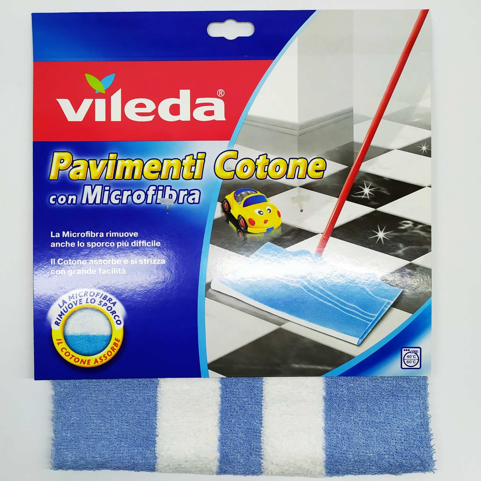 Тряпка половая Vileda с микрофиброй 50*50 см Италия