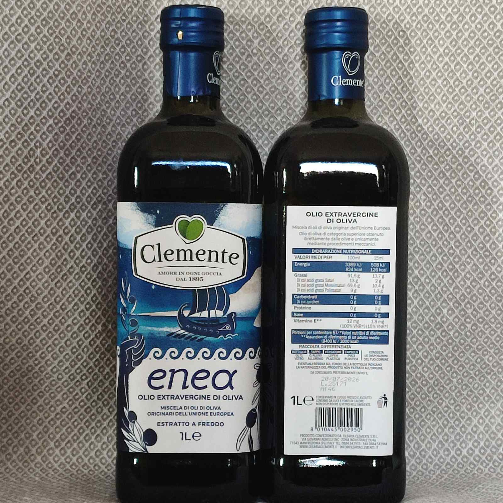 Clemente Enea масло оливковое первого холодного отжима 1л Италия