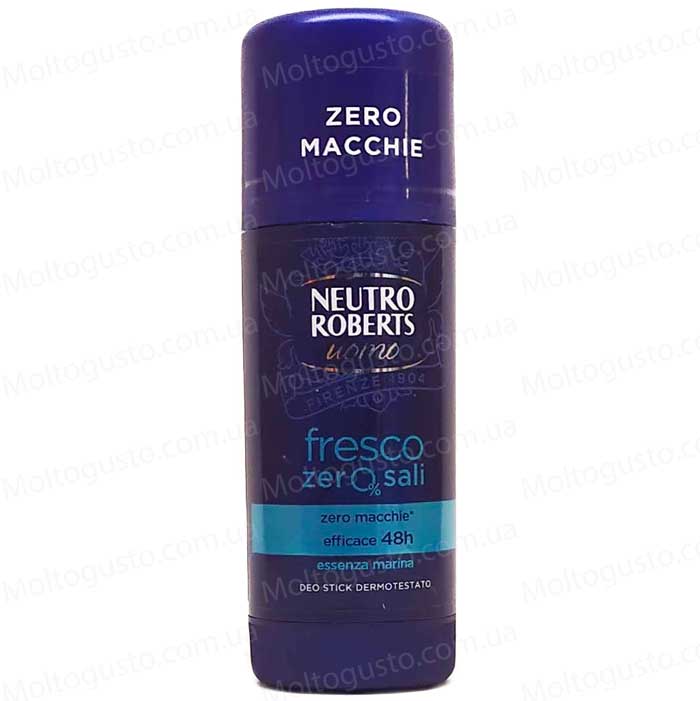 Neutro Roberts Fresco Uomo Deo Stick Мужской дезодорант стик антиперспирант свежесть антибактериальный 40 мл Италия