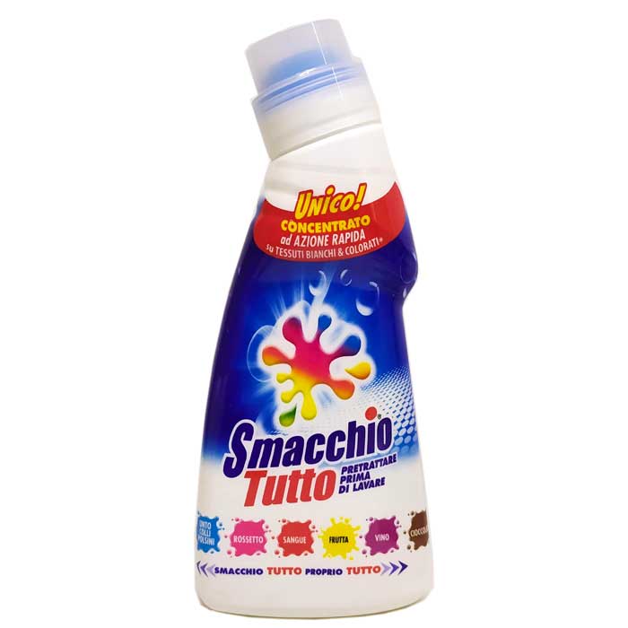 Пятновыводитель универсальный для белых и цветных вещей со щеточкой Smacchio Tutto 250 мл