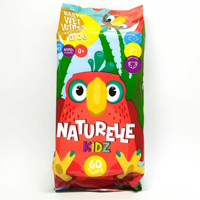 Детские влажные салфетки Naturelle Kidz 60 шт Украина