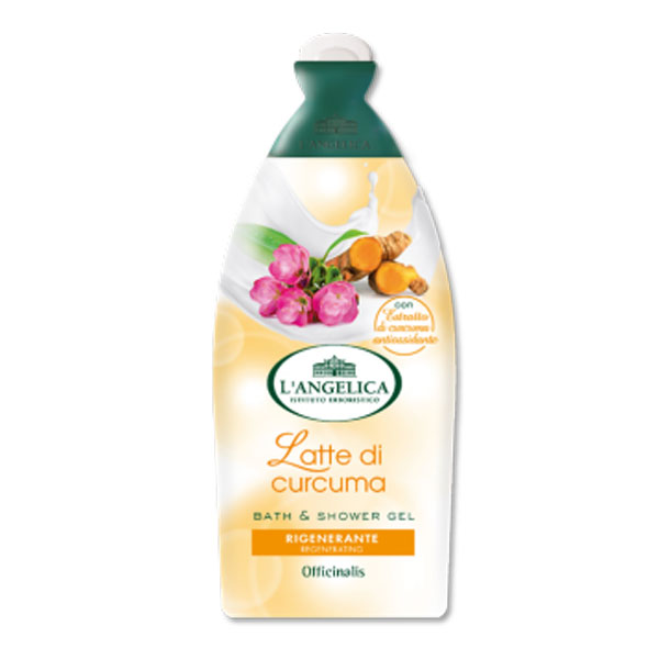 Гель для душа L'Angelica с молочком куркумы Latte di curcuma 500 мл