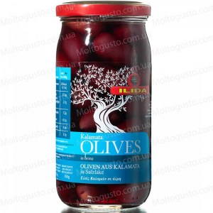 Оливки KALAMATA в стекле 215г Греция