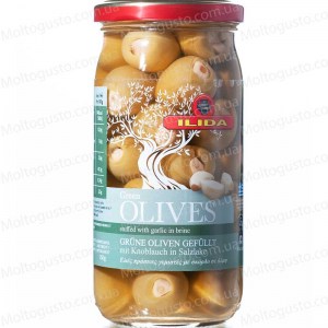 Оливки Agriniou с чесноком в стекле 215г Греция