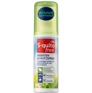Защитный спрей от насекомых S-quito free Tropisches 100 мл.