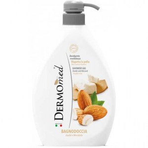 Гель для душа DermoMed Карите и миндаль 1000 мл (8054633831977)
