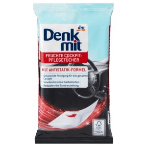 Салфетки антистатик для салонов автомобилей Denkmit Autopflege Tücher 20 шт