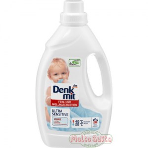 Denkmit Fein-und Wollwaschlotion Ultra Sensitive - гель для стирки для детского деликатного и шерсти 1,5 л Германия