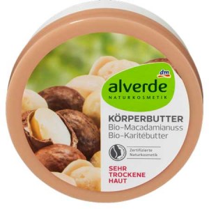 Крем-масло для тела Alverde Korperbutter Macadamianuss Karitebutter 200г