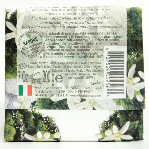 Nesti Dante мыло растительное Белый мускус 200г Италия
