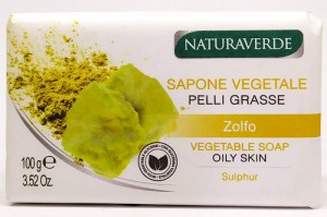  Мыло растительное с серой Naturaverde 100г Италия